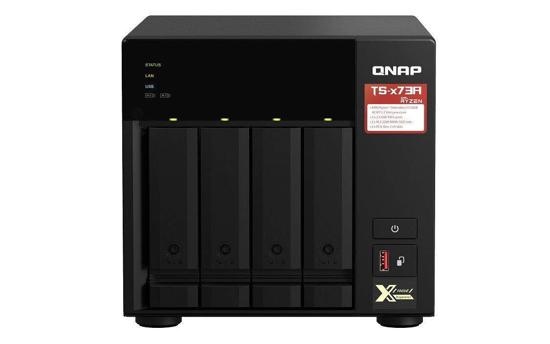 Server NAS TS-473A AMD Ryzen QC2.2 GHz, 2.5GbE, 8 GB RAM