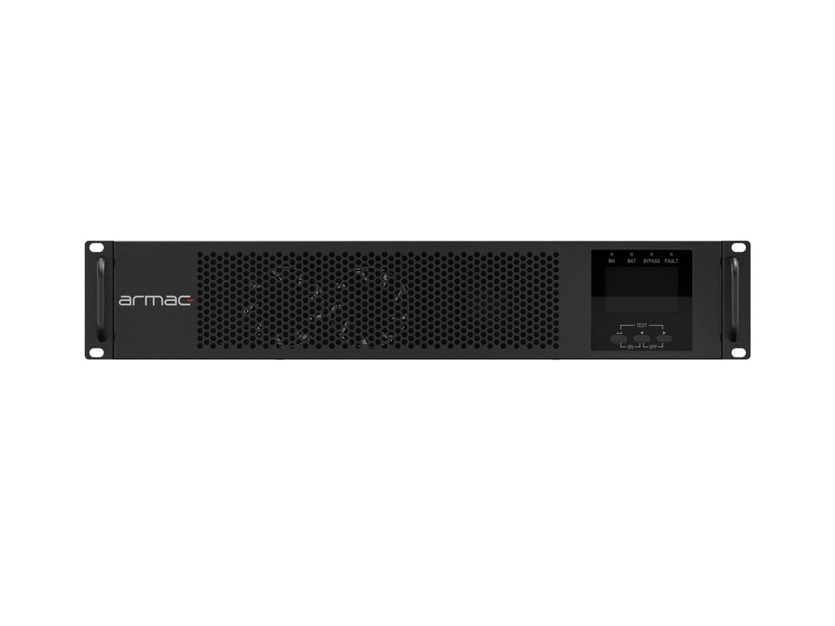 Sursă de alimentare de urgență UPS On-Line rack 2000VA 8xIEC C13 USB-B LCD carcasă metalică FĂRĂ PRAF