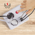 Prelungitor cu 2 prize MCE387 W 3xUSB, 110-240V AC 50/60Hz, 2.1A max 2500W, 1.5m, alb