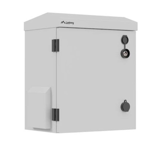 Dulap rack suspendat de 10", IP55, ermetic, montare pe perete/stâlp, 320x220x400, gri (pliat)