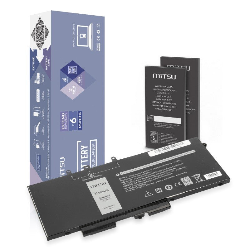 Baterie GJKNX pentru Dell Latitude 5280 5480 5490 5590 8500mAh 8500 mAh (64.6 Wh) 7.6V (7.4V)