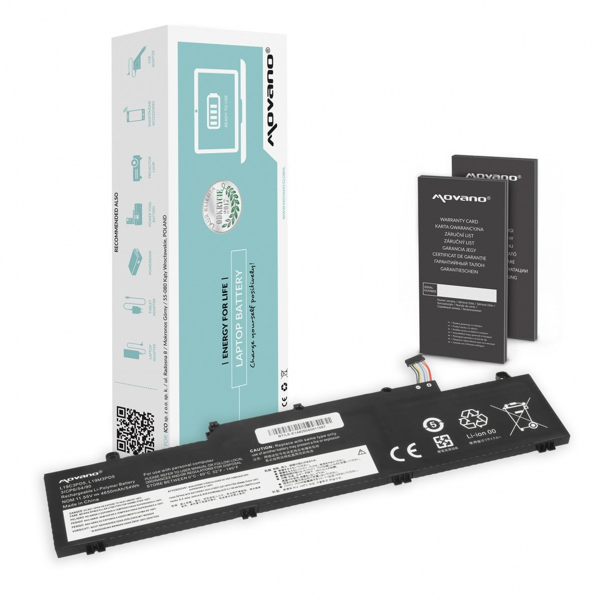 Baterie L19M3PD5 L19C3PD5 L19D3PD5 Lenovo ThinkPad E14 E15 Gen2 Gen3 Gen4 - 4650 mAh (54 Wh)