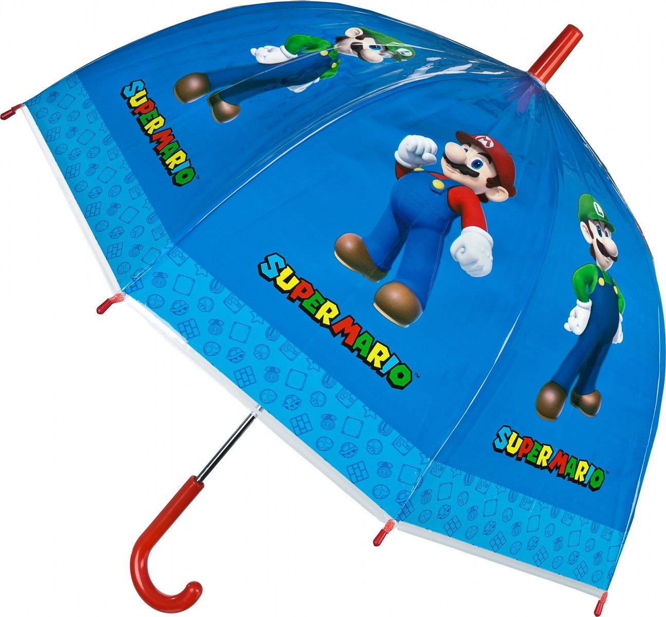Umbrelă transparentă Super Mario Manual