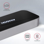 Hub portabil HMC-6GL USB 6 în 1, 5 Gbps, 3x USB-A, HDMI 4K/30Hz, GLAN, PD 100 W, cablu USB-C 20 cm