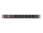 Prelungitor rack PDU 19 inch 1U 16A 5xschuko 2m negru