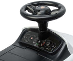 Mașinuță Porsche Cayenne albă cu mâner
