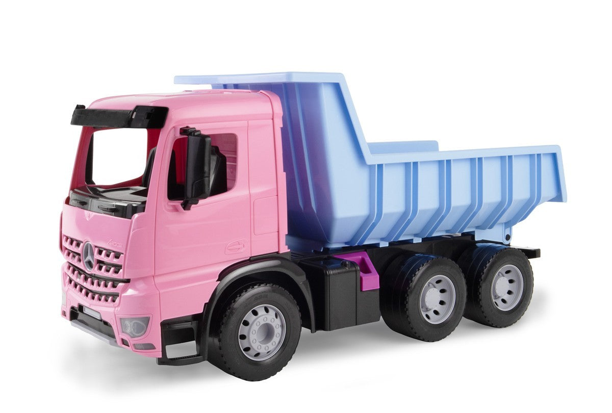Camion basculant Giga Trucks Arocs roz în cutie
