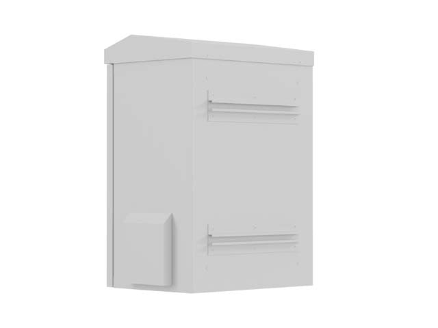 Dulap rack suspendat de 10 inch, IP55, ermetic, montare pe perete/stâlp, 340x250x500, gri (pliat)