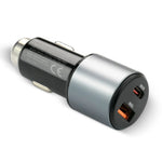 Încărcător auto CC-60Q QC3.0 83W 1X USB + 1X USB-C PD Negru