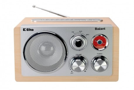 Radio Pheasant cu lumină USB din fag