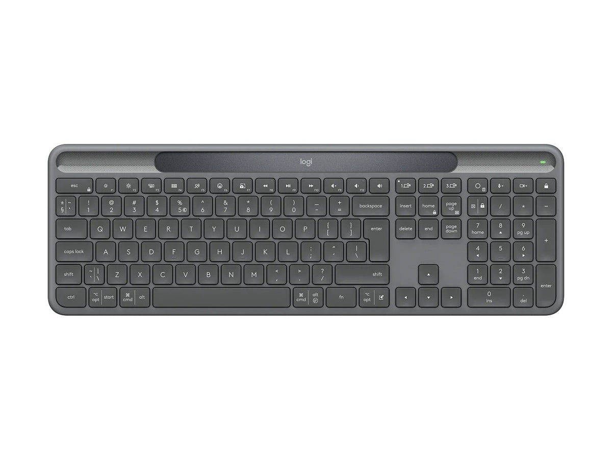 Tastatură Slim Solar+ pentru afaceri, grafit