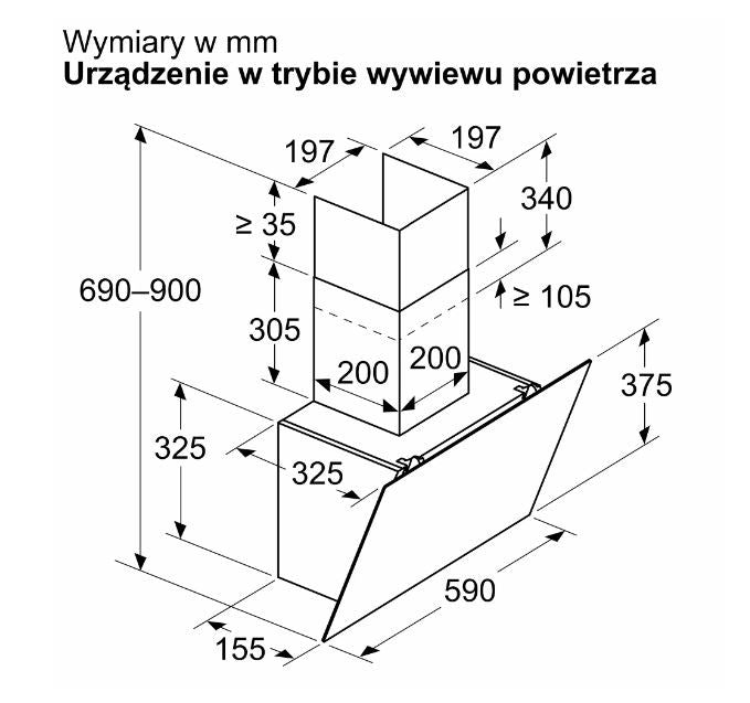Hotă albă DWK65DK20