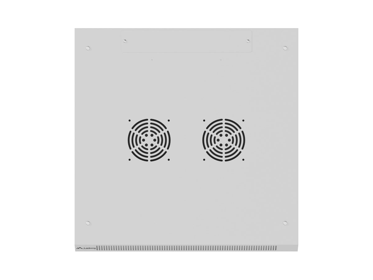 Dulap rack de perete 12U 600x600 cu ușă perforată gri (pachet demontabil)