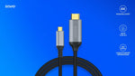 Cablu USB-C la HDMI v2.0b, 3 m, cupru CL-184