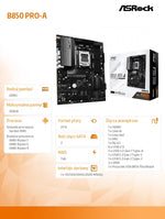 Placă de bază ATX B850 PRO-A AM5 4DDR5