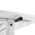 Birou Ergo ER-401W cu reglare manuală a înălțimii, alb