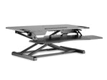 Subțire ergonomică pentru birou, suprafață de lucru: 950x615x106-460mm, reglabilă, neagră