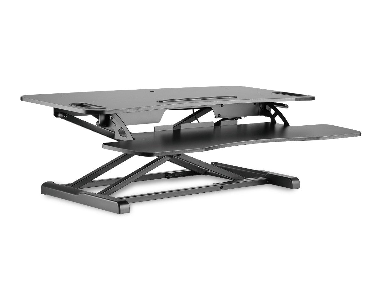 Subțire ergonomică pentru birou, suprafață de lucru: 950x615x106-460mm, reglabilă, neagră