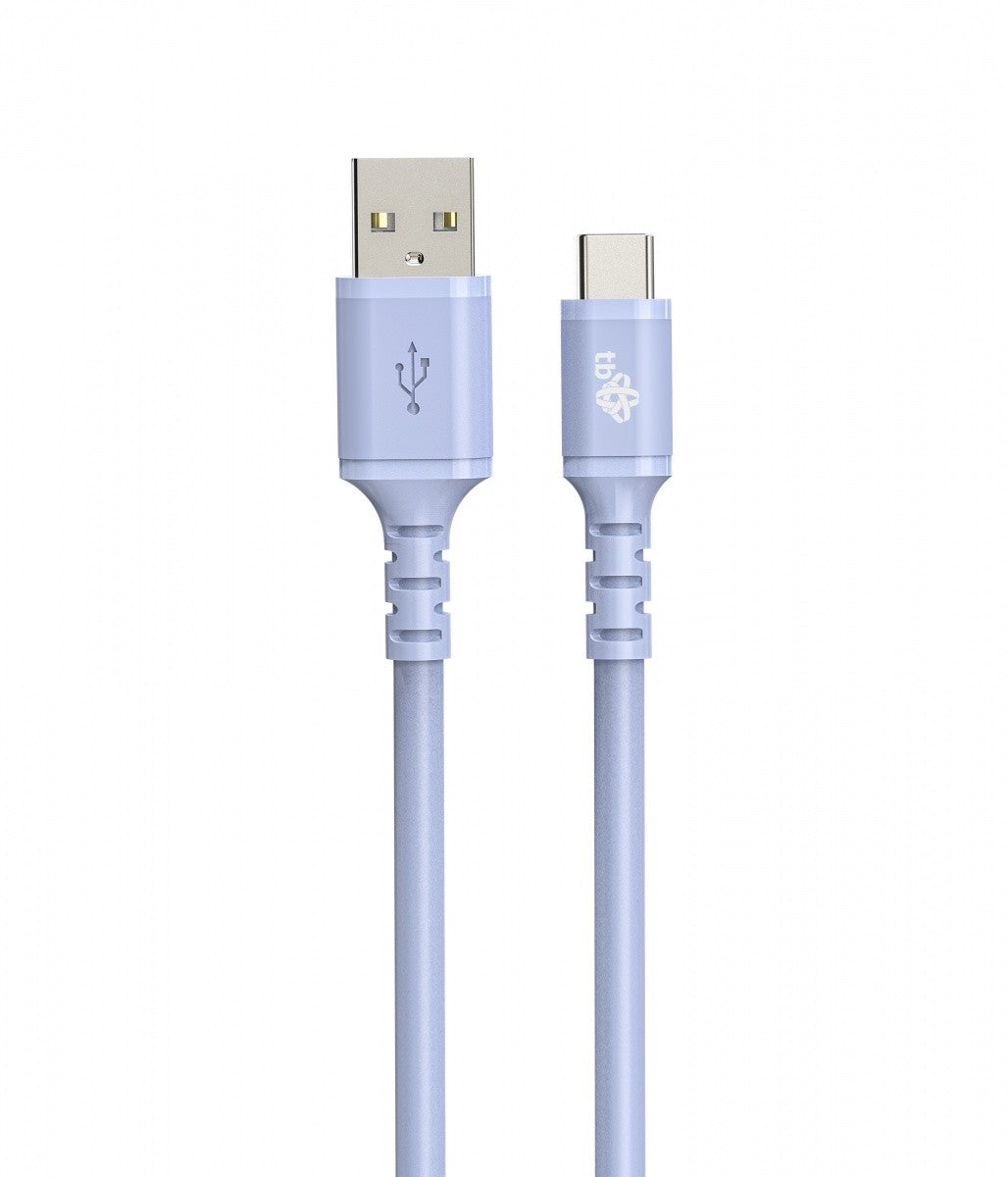 Cablu USB-USB C 1m silicon violet