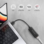 Adaptor Gigabit Ethernet ADE-AR, USB-A 3.2 Gen 1, instalare automată