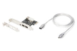 Hartă (Controle) Firewire (400) PCI Exp., 2xZew. 1xZew. (Mini) IEEE1394a 6pin+Mini, Profil redus, VT6308P