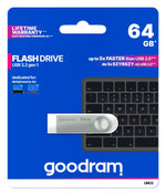 Stick USB UNO3 64GB, USB 3.2 Gen1, argintiu