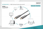 Cablu de conectare hibrid AOC HDMI 2.0 Premium de mare viteză 4K/60Hz UHD HDMI A/HDMI A M/M Negru 15m