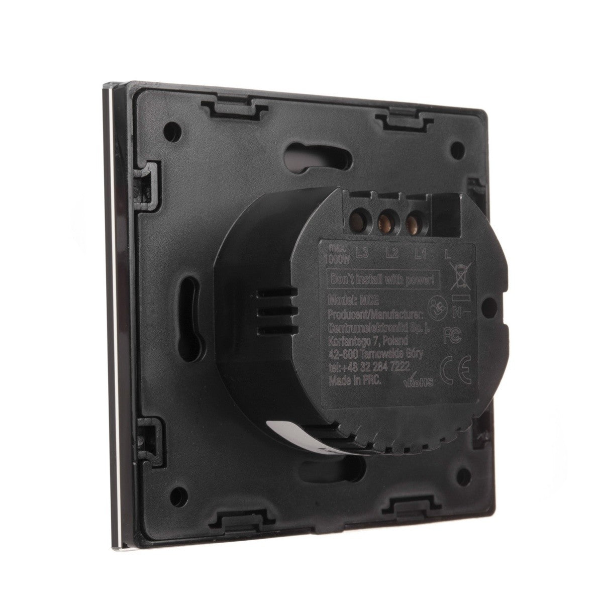 Întrerupător tactil SMART MCE714B cu Wi-Fi dual, negru