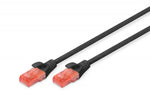 Cablu de conectare U/UTP cat.6 PVC 5m negru
