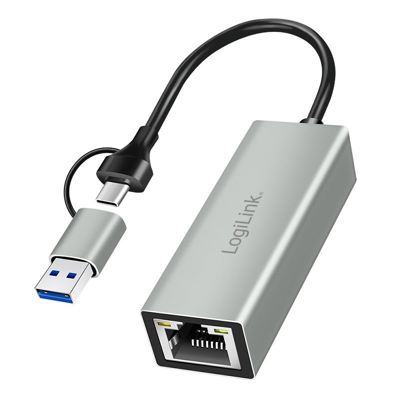 Adaptor USB-C la Gigabit Ethernet + USB