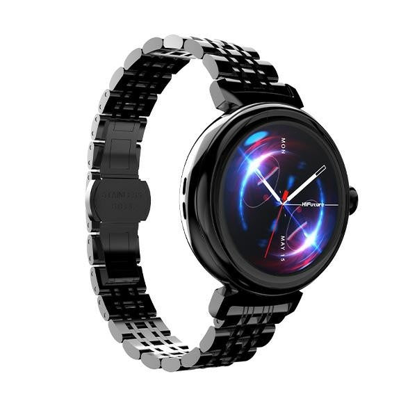 Ceas inteligent Aura Amoled pentru femei, negru