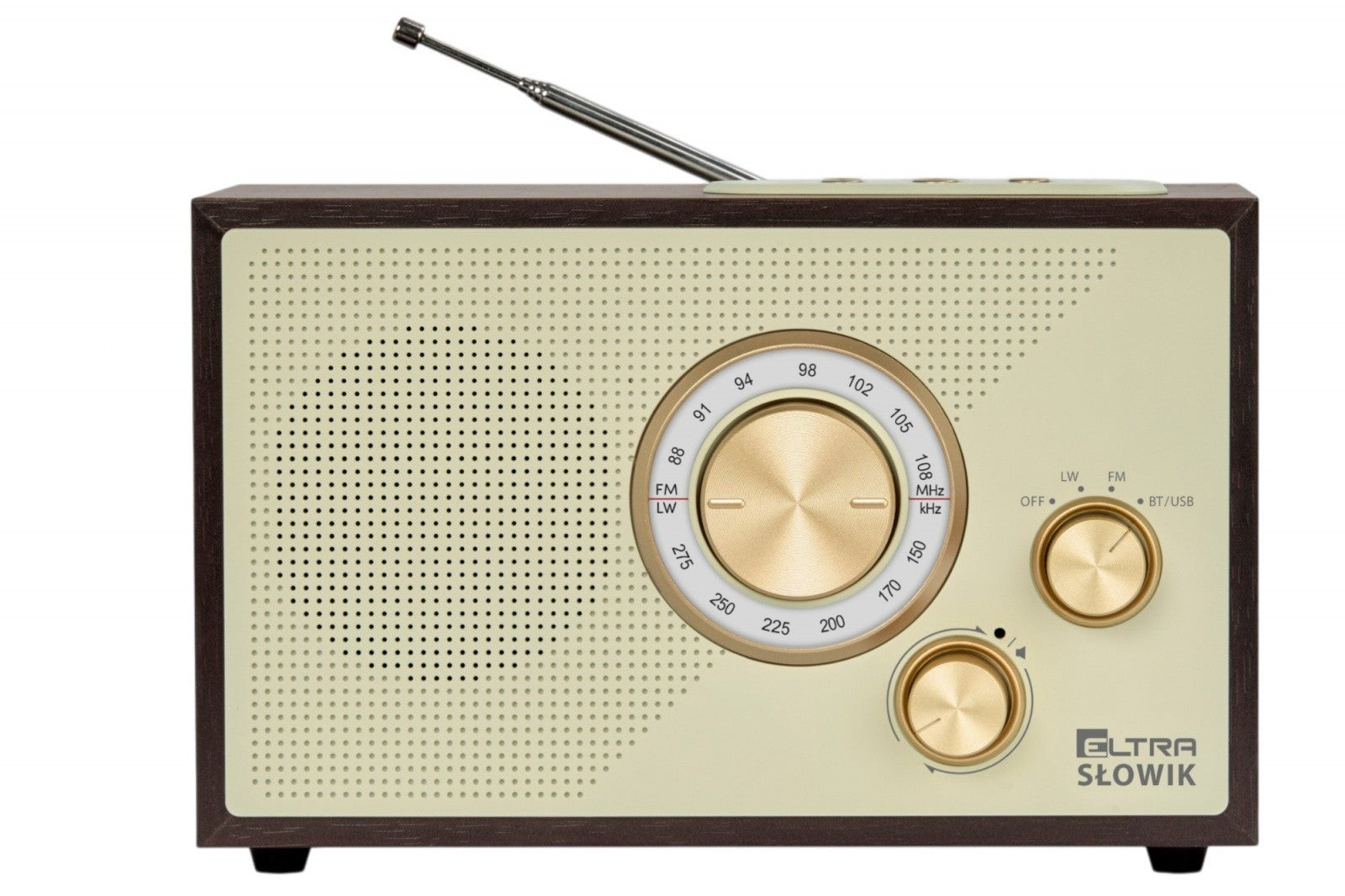 Radio OR NIGHTINGALE USB/BT maro închis