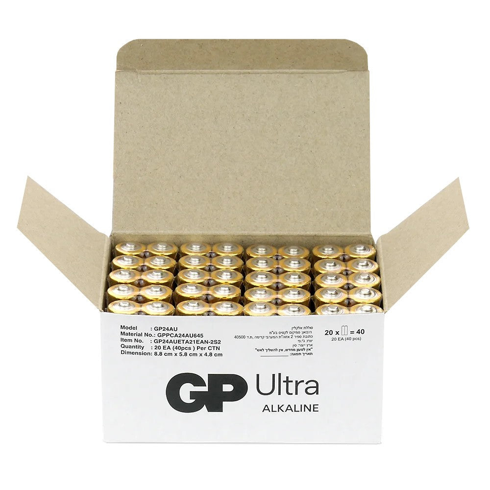 Baterie alcalină LR03/AAA GP ULTRA 40 buc. (G-TECH)