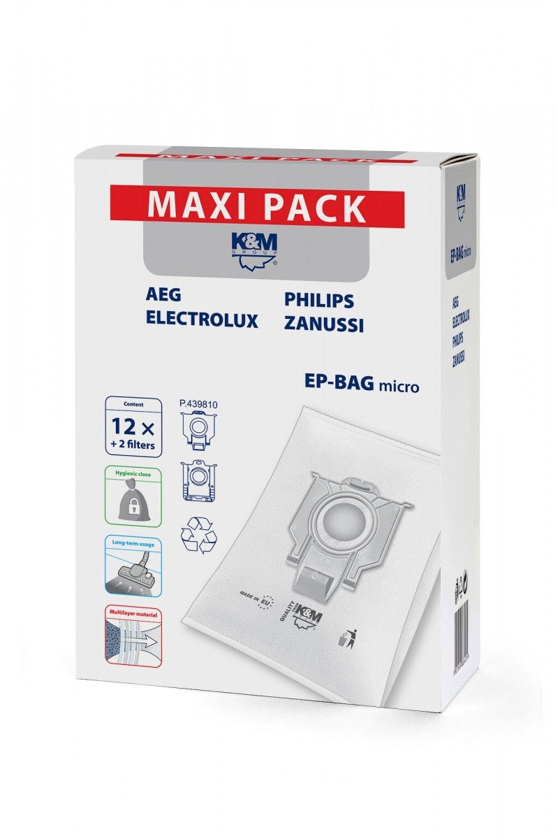 Saci de aspirator 12 + 2 EP-BAG micro MAXI PACK