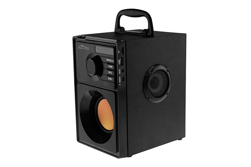 Boxă portabilă BOOMBOX BT MT3145 Bluetooth 5.1+EDR/FM/MP3/MicroSD/USB/AUX/Pilot/USB-C/LED/RMS 15W/PMPO 600W