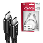 BUCM-CM15AB Cablu USB-C - USB-C 2.0, 1.5m, PD 60W, 3A, ALU, Negru împletit