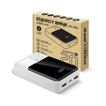 Baterie externă 20000 mAh 2X USB 1X USB-C 22.5W QC4.0 ecran LCD
