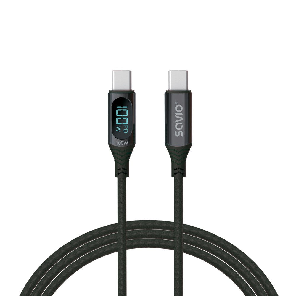 Cablu USB - USB C cu afișaj, 100W, CL-174
