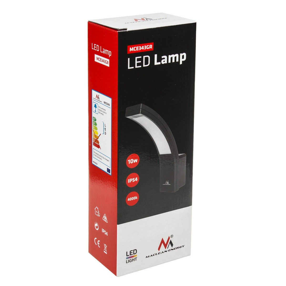 Lampă de perete LED pentru fațadă 10W MCE343 GR
