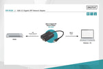 Adaptor de rețea cu fibră optică USB 3.0 A la RJ45 Gigabit SFP Ethernet 1 Gbps Chipset RTL8153