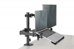 Suport de birou pentru monitor cu suport pentru notebook 1xLCD 32" 9kg, 1xNotebook 15.4" 4kg