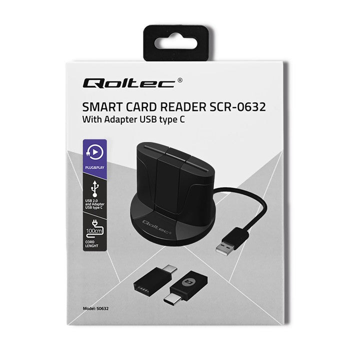 Cititor de carduri de identificare cu cip inteligent SCR-0632 | USB Tip-C