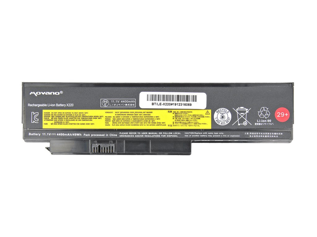 Baterie 42T4865 pentru Lenovo X220 X220i X220s X220T - 4400 mAh (48 Wh)