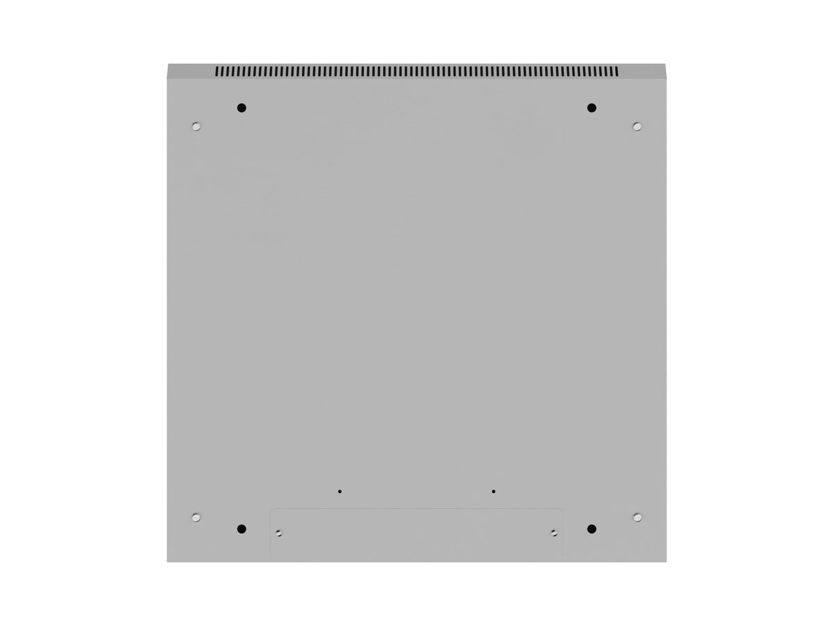 Dulap rack de perete 12U 600x600 cu ușă perforată gri (pachet demontabil)