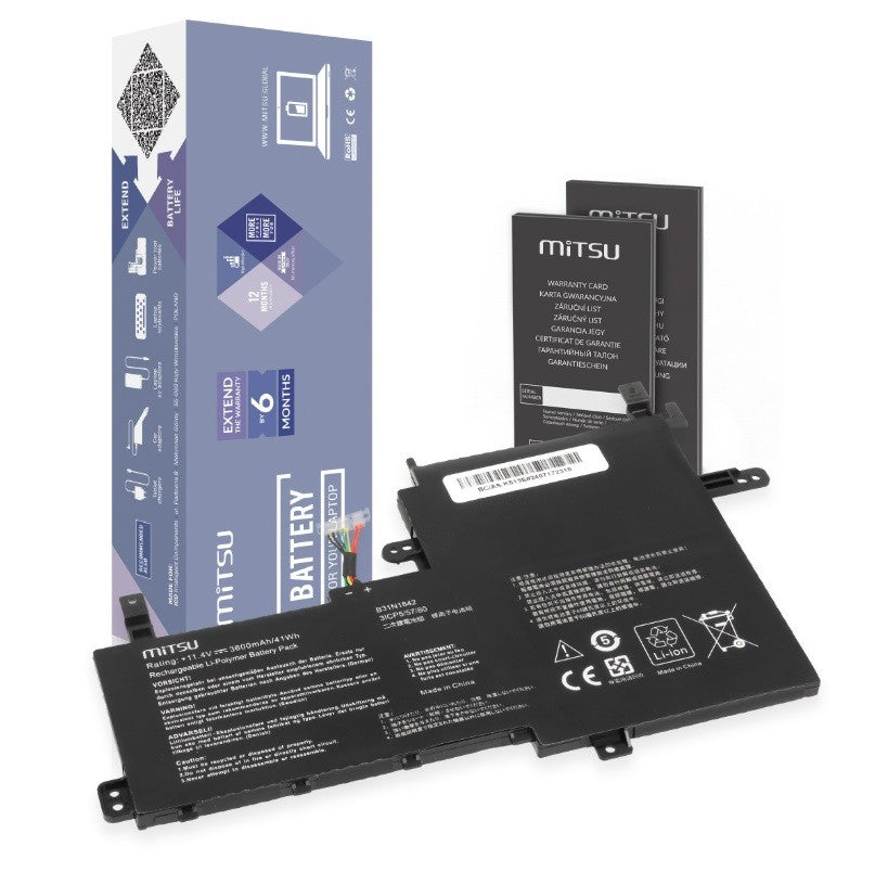 Baterie B31N1842 pentru Asus Vivobook K513E M513I S513E V531FA X531F 3550 mAh (42 Wh) 11.4V