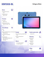 Kruger & Matz FUN 1008 Tabletă albastră pentru copii