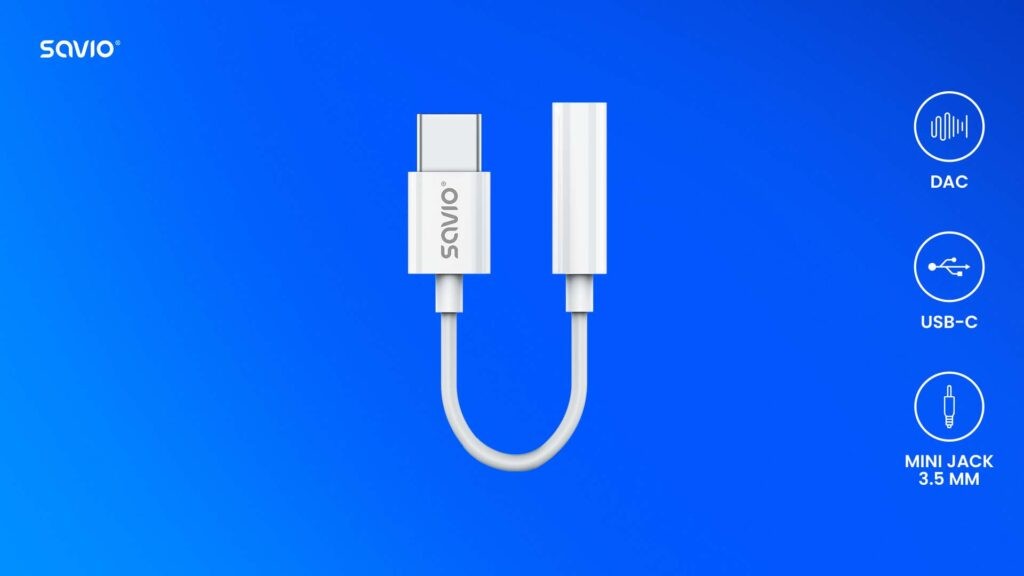 Adaptor USB-C - Mini Jack 3,5mm, Xiaomi, Huawei, Oppo, AK-51