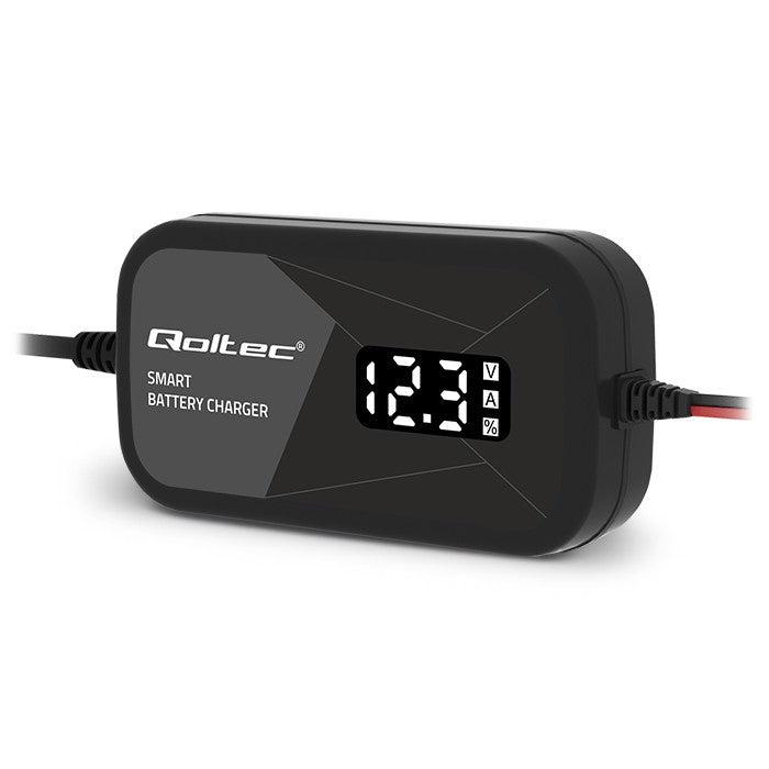 Încărcător inteligent cu microprocesor 12V | 2A | Redresor cu funcție de regenerare a celulelor pentru baterii AGM cu gel | LCD
