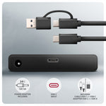 Adaptor ADSA-FPX USB-C 10Gbps SATA 6G 2.5/3.5 inch SSD/HDD FASTPORT X, inclusiv sursă de alimentare, cablu USB-C/USB-A de 60 cm