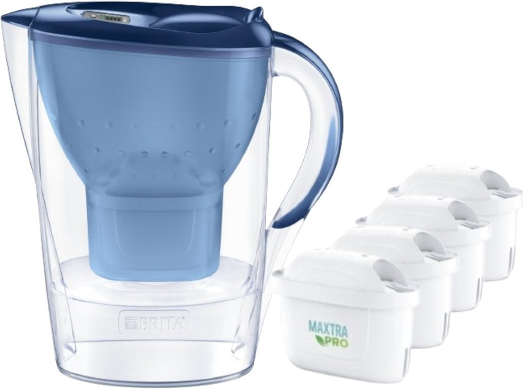 Cană filtrantă Marella XL de 3,5 l + 4 cartușe Maxtra Pro Pure Performance albastre